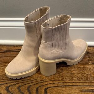 Dolce Vita Cream Heeled Boots
